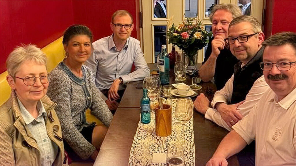 Gemeinsames Treffen des Präsidiums des BSW-Landesvorstandes Sachsen mit der Spitze der BSW-Landtagsfraktion Sachsen und Sahra Wagenknecht