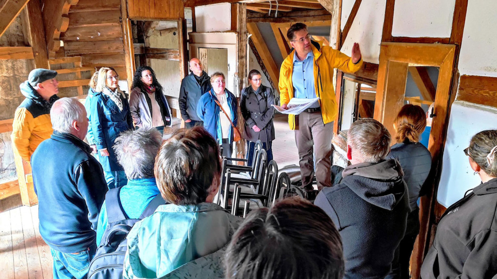 Rundgang zur Sanierung der Burg Hohnstein