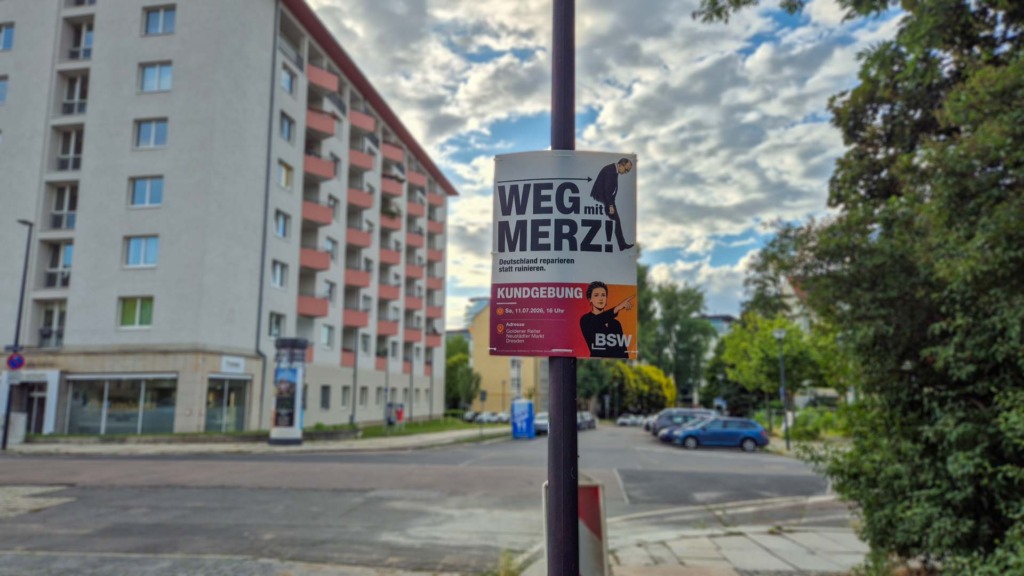 Kampagnenstart in Dresden "Weg mit Merz"