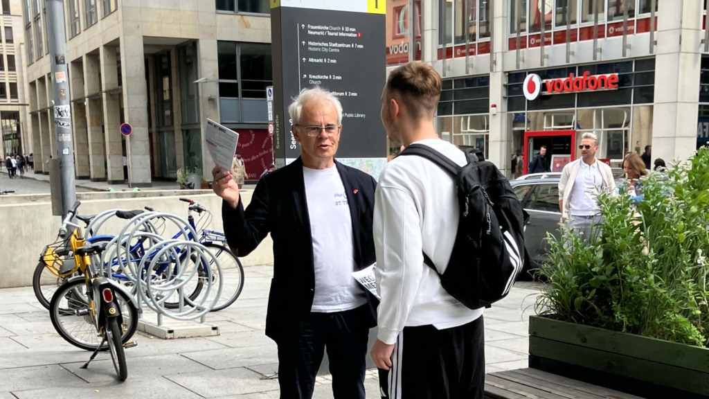 Kampagne "Weg mit Merz" - Start in Dresden