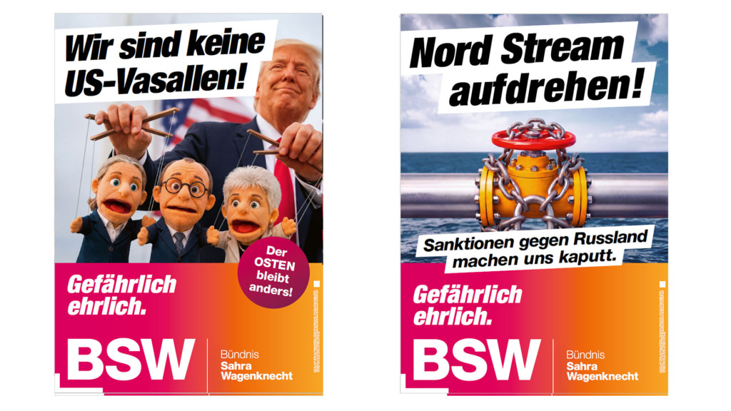 Wahlkampf-Kampagne BSW in Sachsen-Anhalt