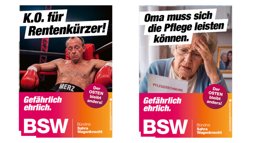 Wahlkampf-Kampagne BSW in Sachsen-Anhalt