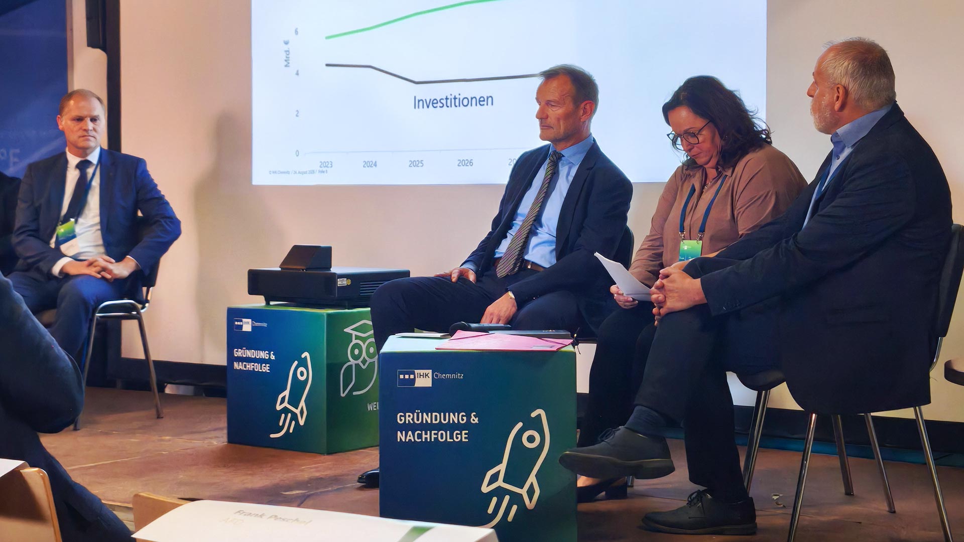 Podiumsdiskussion der IHK Chemnitz in Zwickau mit Prof. Dr. Jörg Scheibe