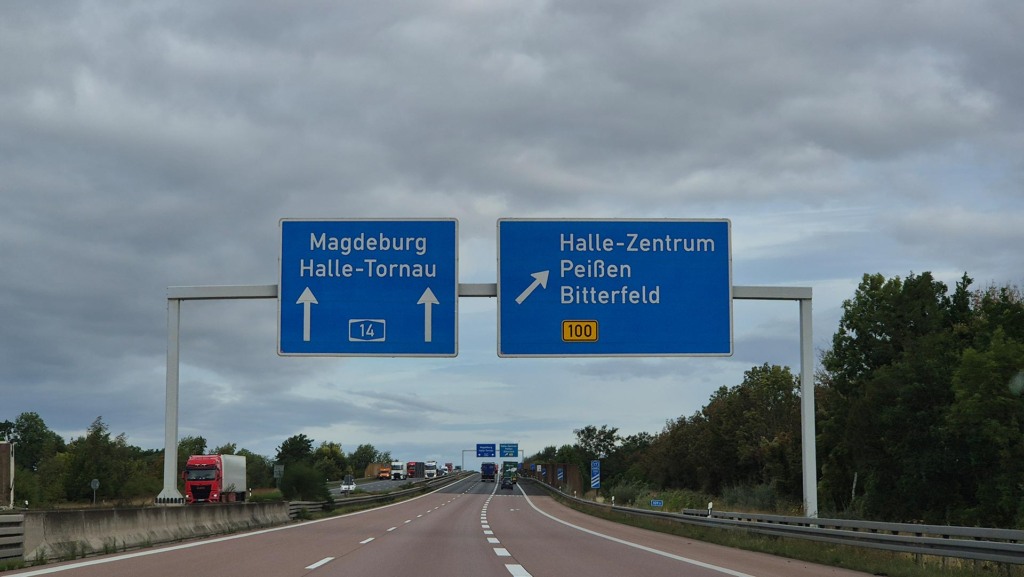 Wahlkampfhelfer aus Sachsen in Sachsen-Anhalt unterwegs