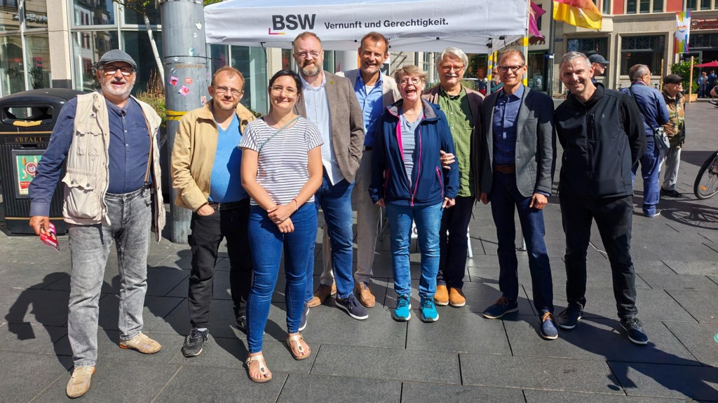Sächsische Wahlkampfhilfe in Halle (Sachsen-Anhalt)