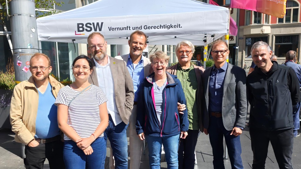 Sächsische Wahlkampfhilfe in Halle (Sachsen-Anhalt)