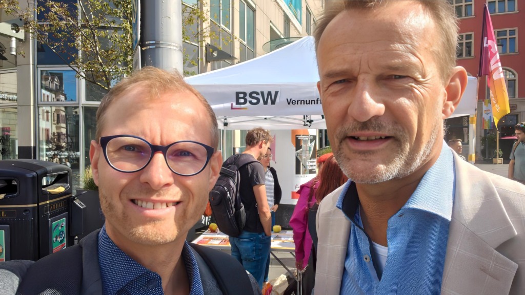 Sächsische Wahlkampfhilfe in Halle (Sachsen-Anhalt)