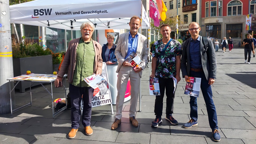 Sächsische Wahlkampfhilfe in Halle (Sachsen-Anhalt)