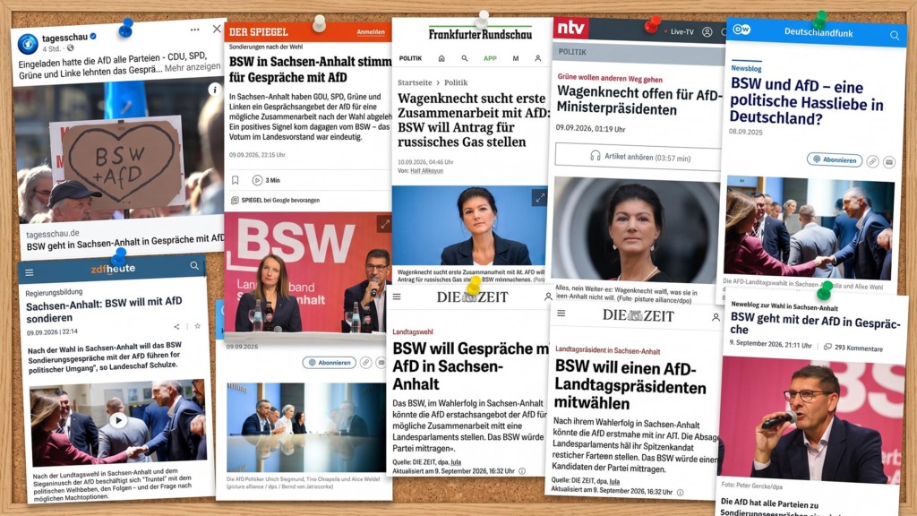 Schlagzeilen der Mainstream-Medien