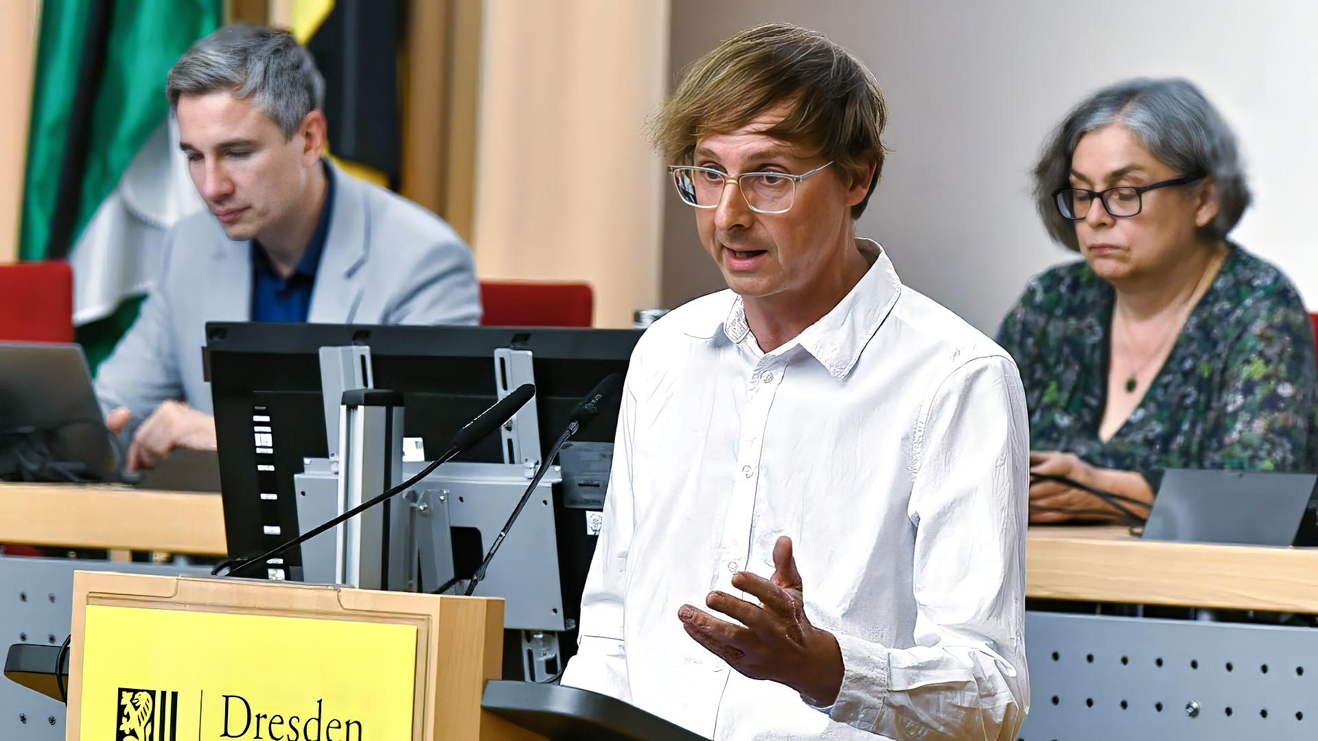 Stadtrat Maurice Devantier zum Wiederaufbau der Carolabrücke