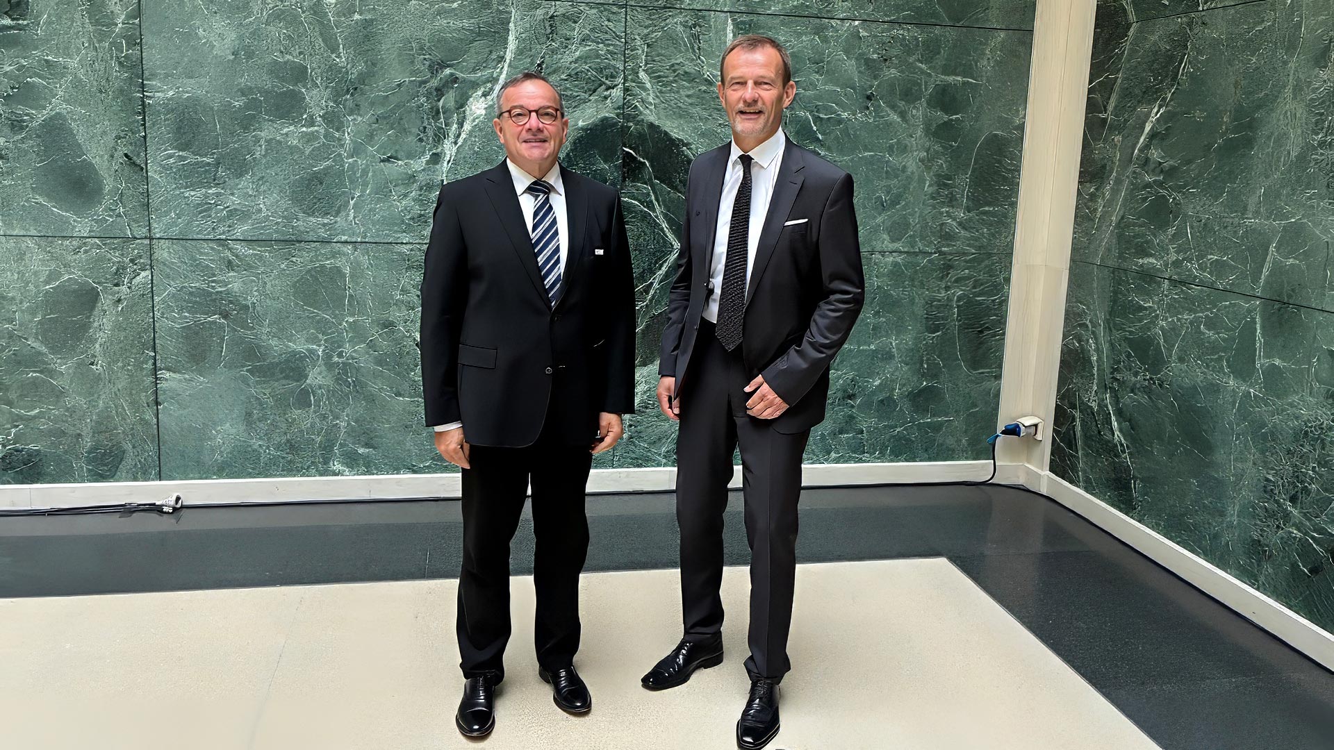 Guido Müller und Prof. Dr. Scheibe (Foto: André Michael Hering, Deutsche Bundesbank).