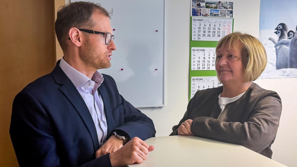 Ronny Kupke und Uta Knebel im Gespräch